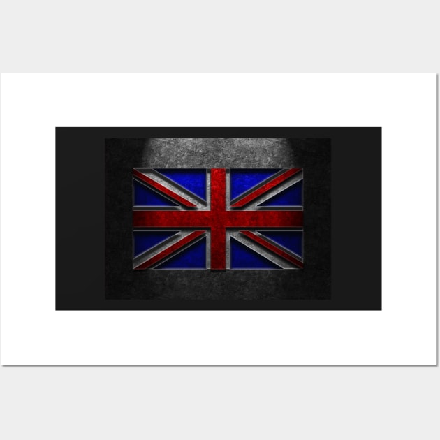 Union Jack Stone Texture Wall Art by learningcurveca